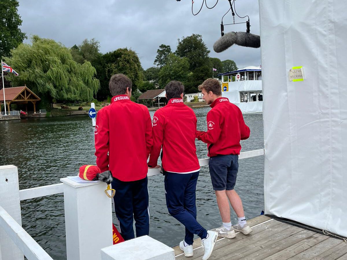 Lifeguards watching the water