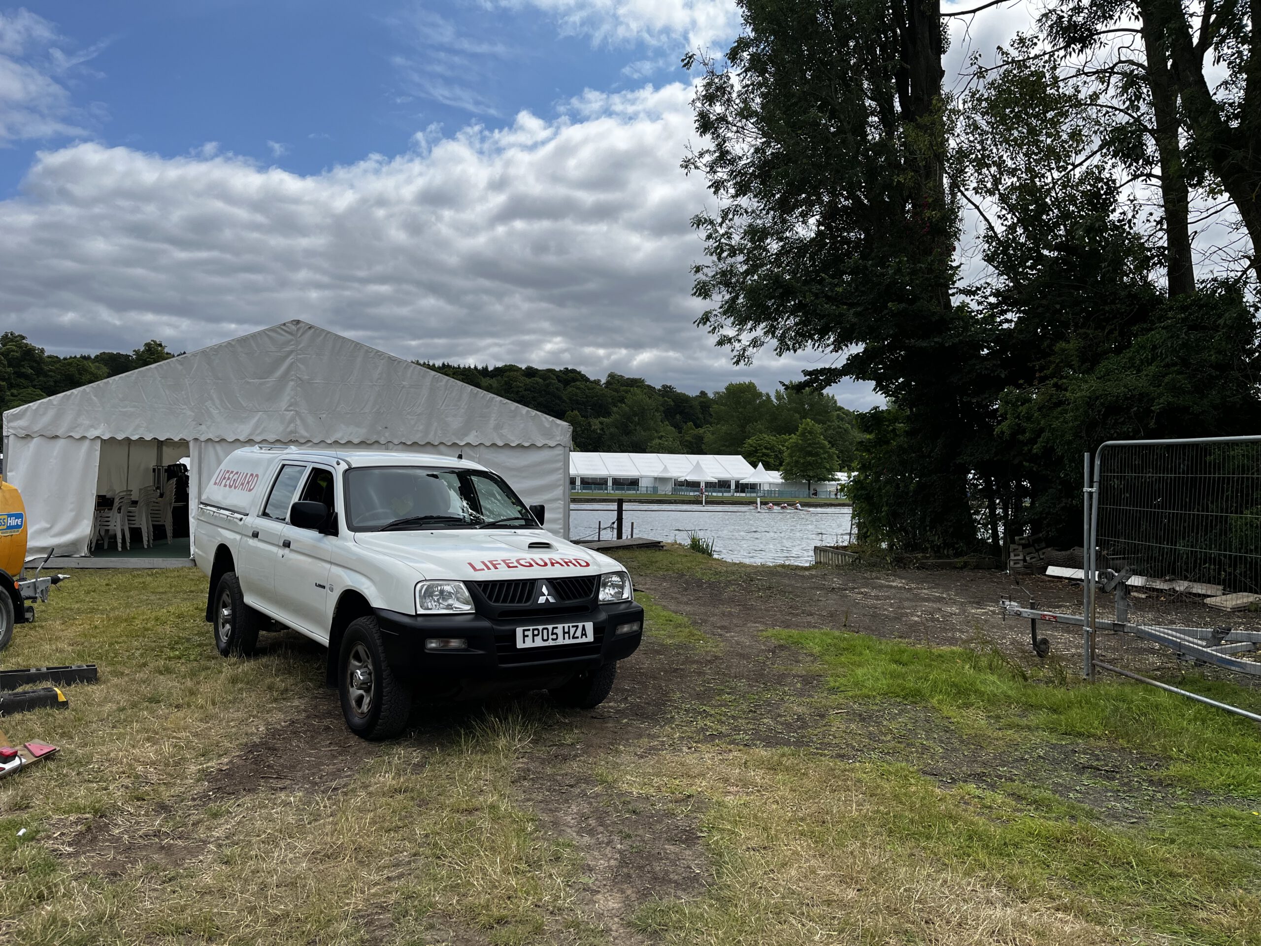 Lifeguard truck by the waterside
