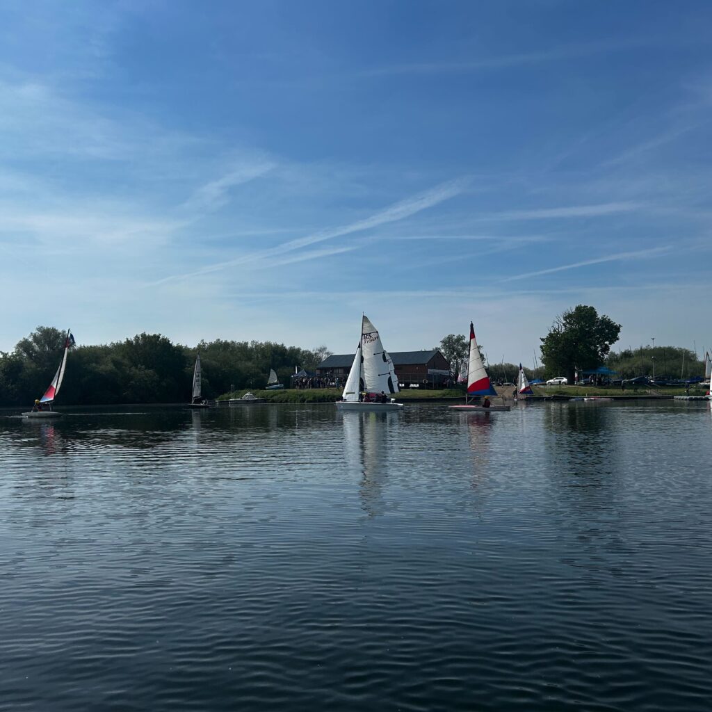 Sailing boats on lake