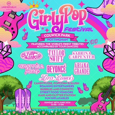 Girly pop festival poster