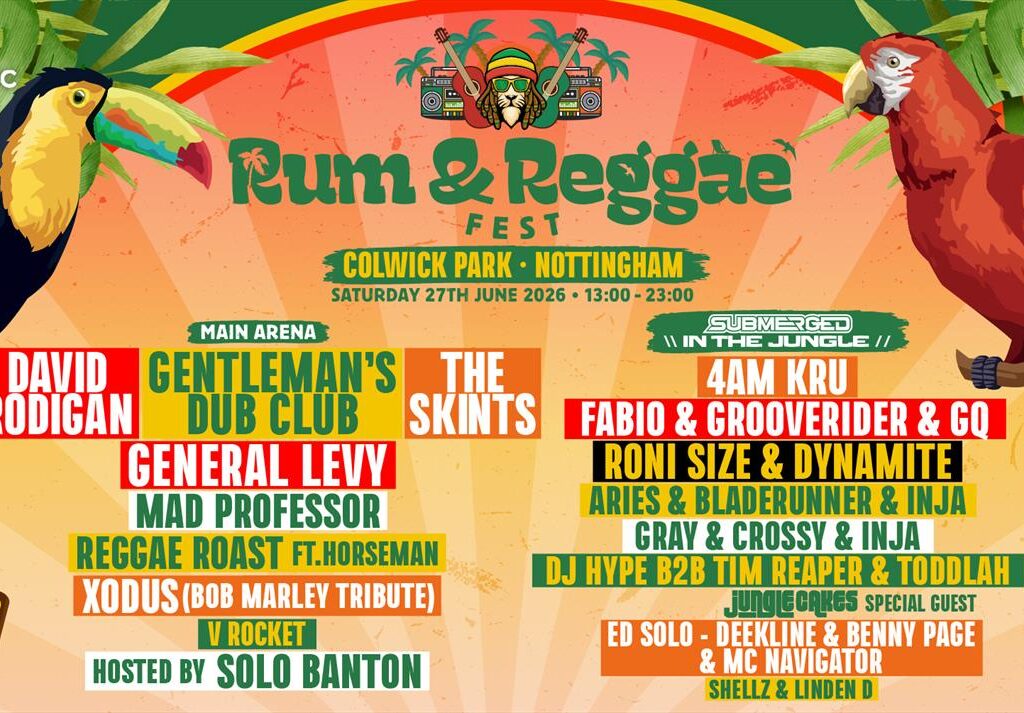 Rum and Reggae festival poster