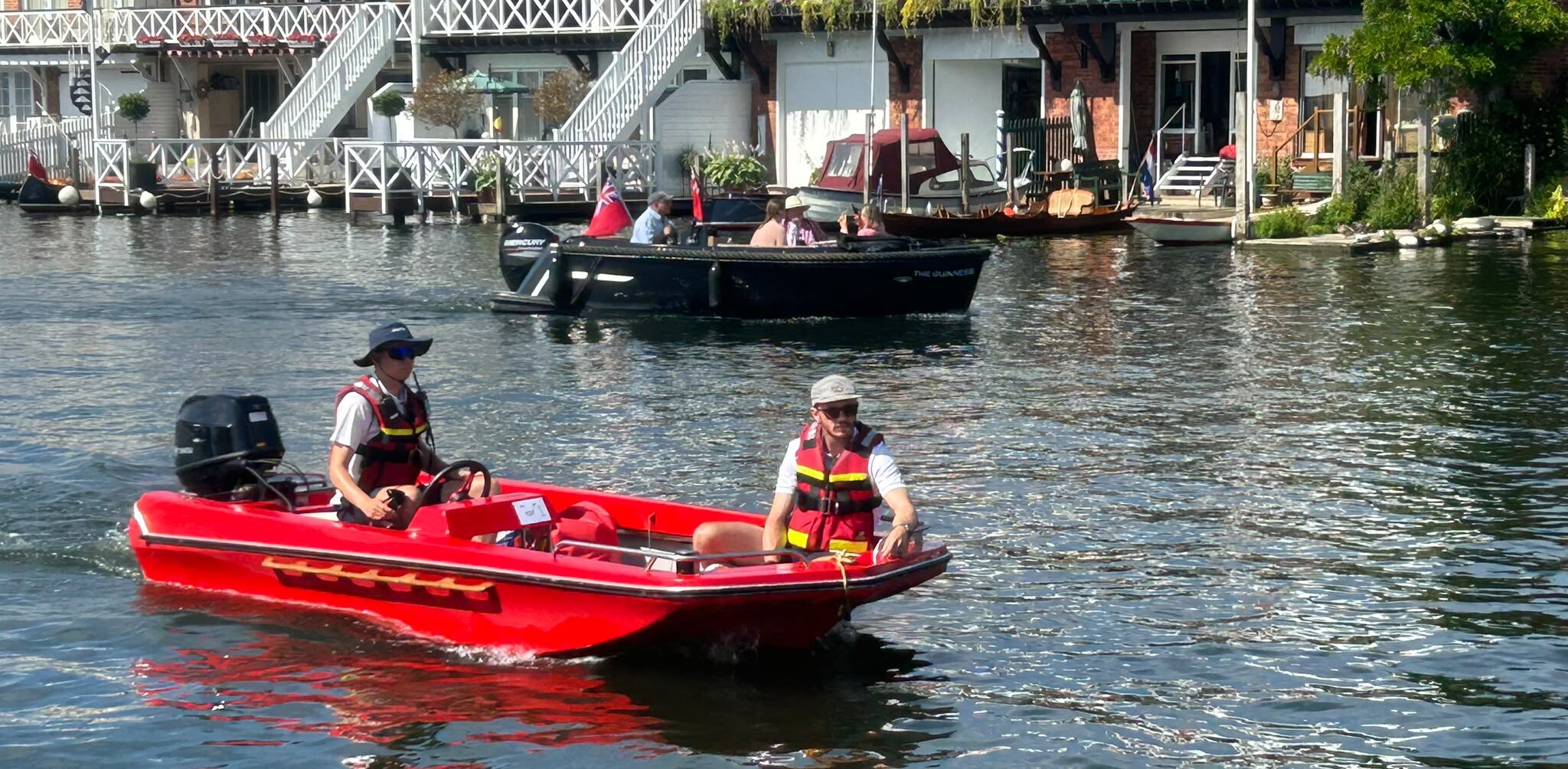 Colwick Park Lifeguards safety boat at Henley Royal Regatta