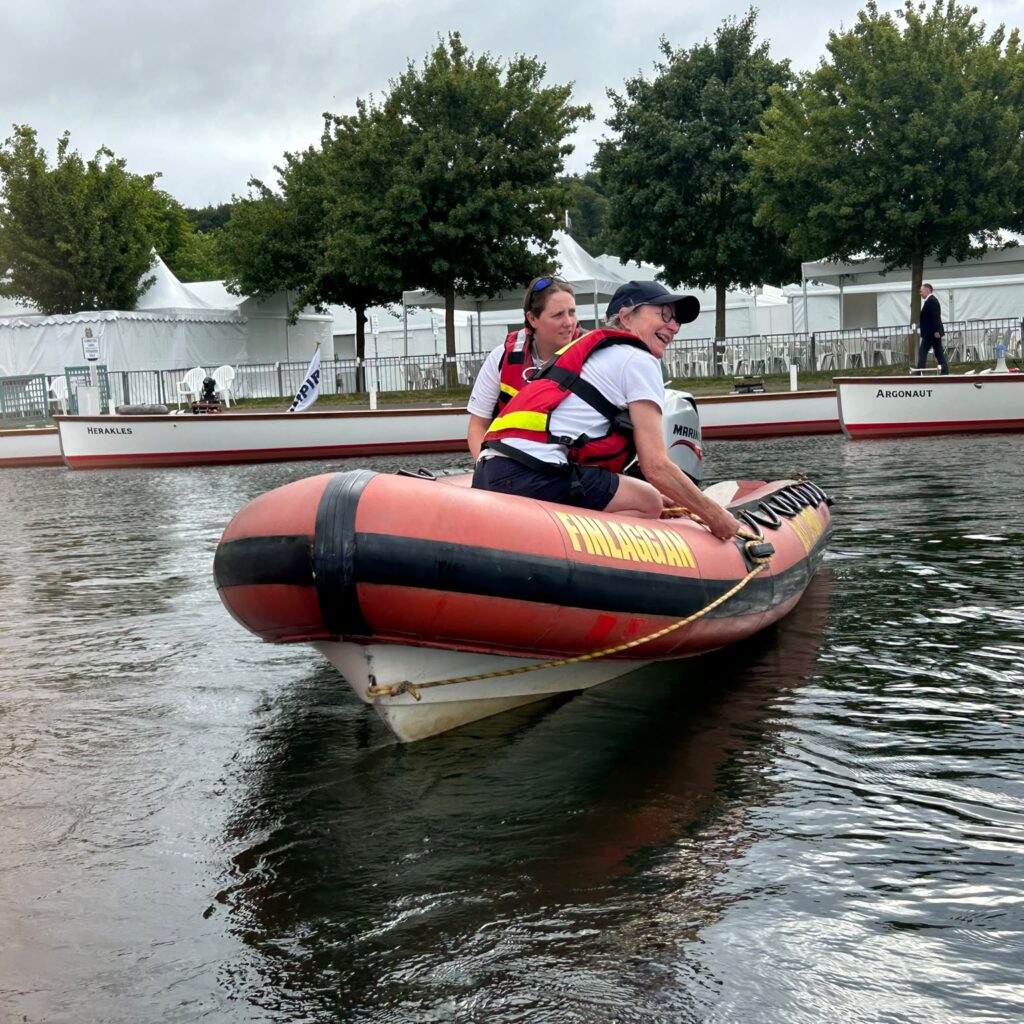 Finlaggan rescue boat at Henley Royal Regatta