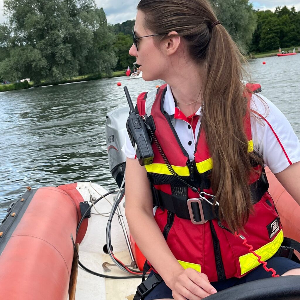 Colwick Park Lifeguards safety boat helm