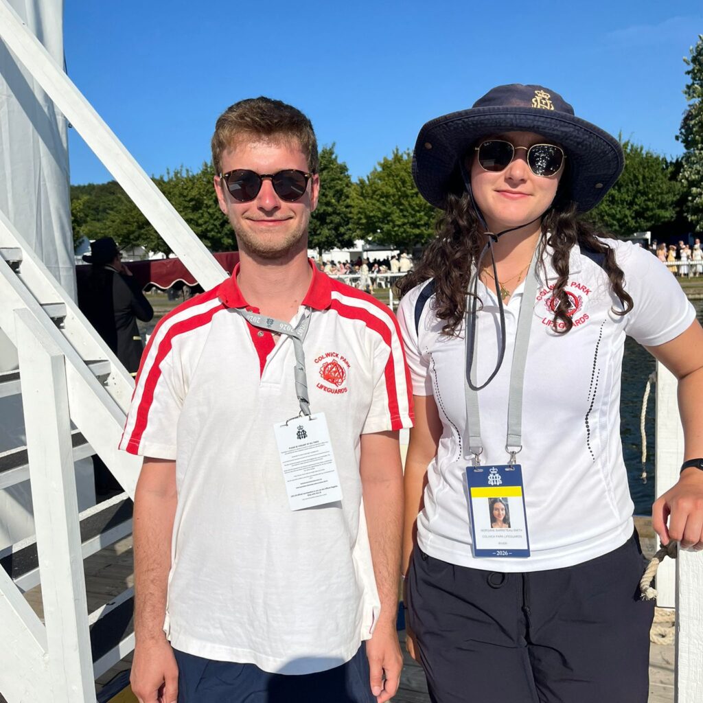 Two members of Colwick park Lifeguards team