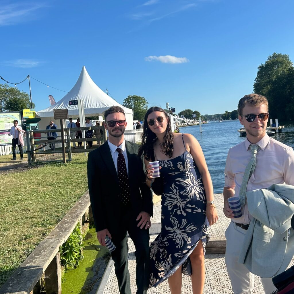 Lifeguard team members enjoying time off at the regatta