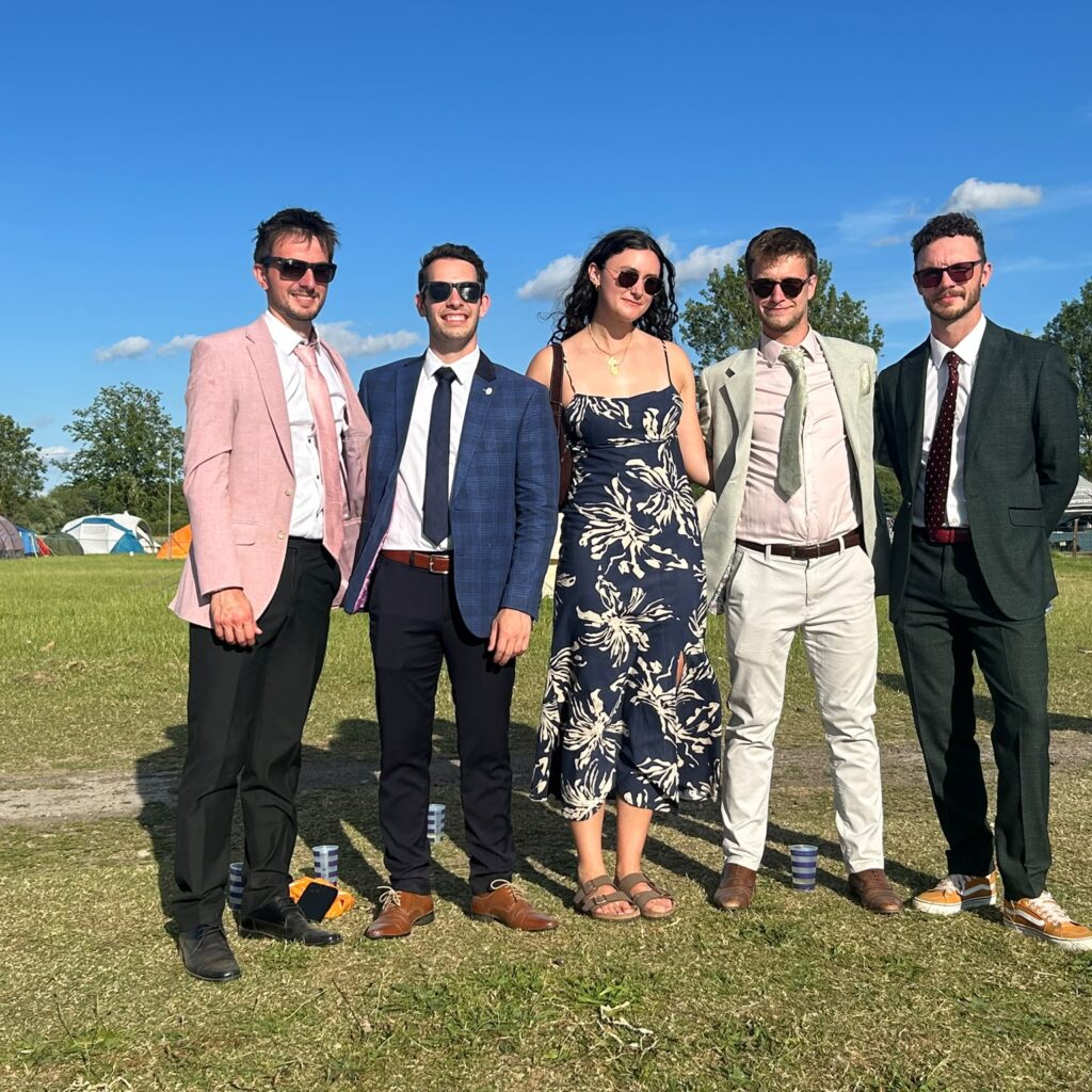 Lifeguard team members enjoying time off at the regatta