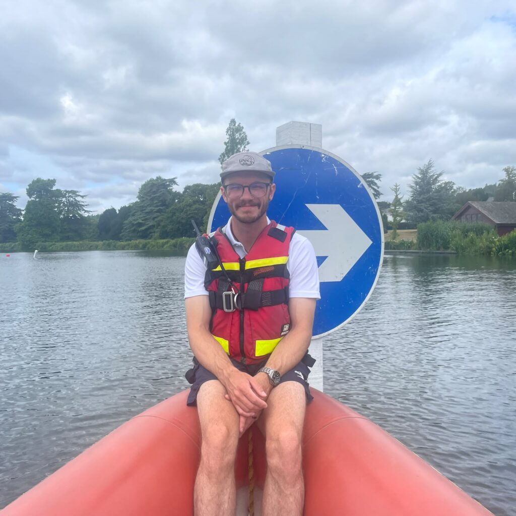 Lifeguard at Henley Royal Regatta warm up area